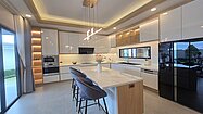 The top-modern kitchen with breakfast counter