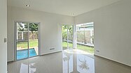 Master bedroom with a view