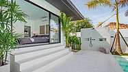 An outdoor shower