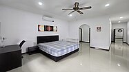 There is a walk-in wardrobe in the master-bedroom