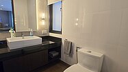 There are a total of 5 modern bathrooms