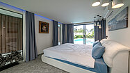 The ground-floor bedroom with access to the outdoors