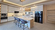 Another angle of this well-equipped kitchen