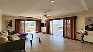 Sea view from the sofa area
