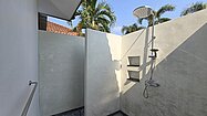 It`s great to shower under the sky