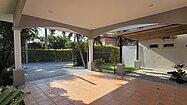 A spacious carport