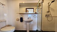 The condo offers 2 bathrooms