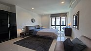 There are 4 bedrooms, 1 used as an office