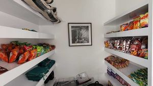 A generous pantry is given as well