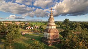 A historical Chedi right by the resort