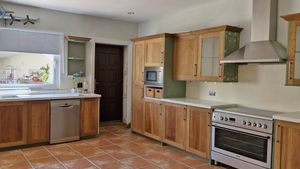 A huge and well equipped kitchen