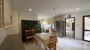 A huge kitchen in a separate room