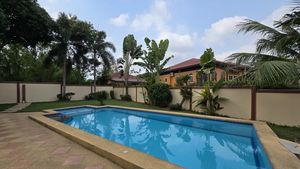 A lovely pool with lawns around