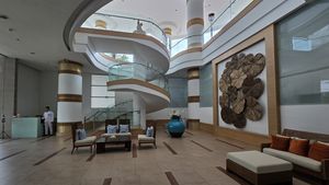 A noble lobby area