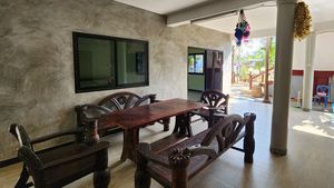 A seating area on the ground floor