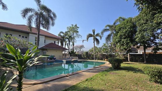 House, pool and garden
