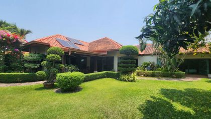 Juicy lawns and the solar panels