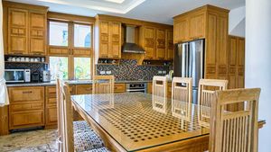 Kitchen- and dining-area