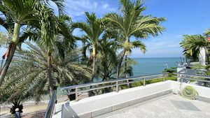 One of five terraces of the beachfront-villa