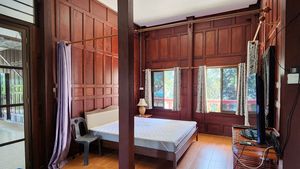 One of the many bedrooms in the traditional building