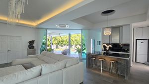 Open-plan, light and airy - the living-space