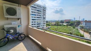 Part of the downstairs balcony