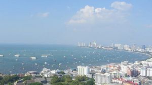 Pattaya bay from the condos balcony