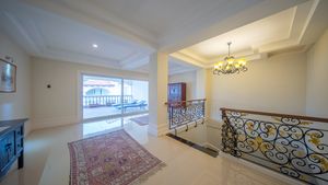 Step out to one of the balconies