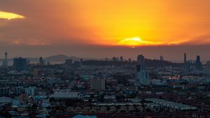 Sunset over Pattaya