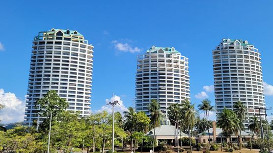 The Crystal bay condo project towers