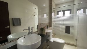 The bathrooms are top-modern