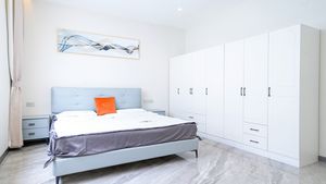 The bedrooms are generous in size