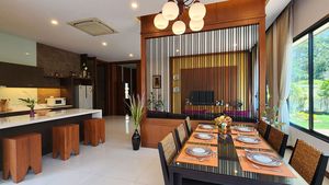 The chic indoor dining-area
