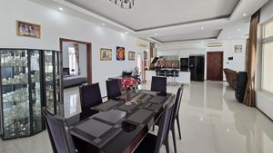 The dining area towards the kitchen