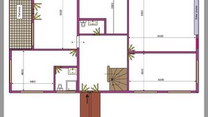 The floorplan of the ground-floor