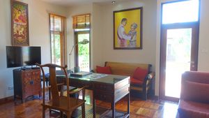 The fourth bedroom, currently used as an office