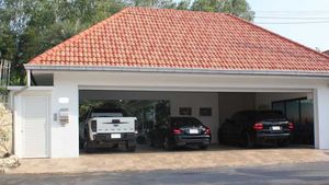 The garage holds plenty of vehicles