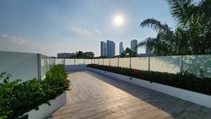 The gorgeous private rooftop terrace