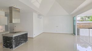 The kitchen is open-plan style