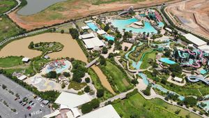 The land is right adjacent to Asias most popular water park