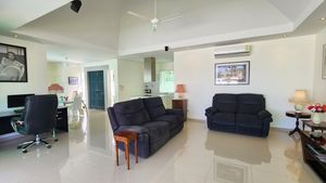 The large living-area with the home office space
