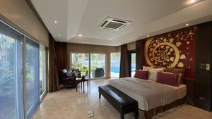 The master-bedroom is a true suite