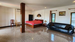 The master-bedroom is a true suite