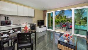 The modern kitchen with a view