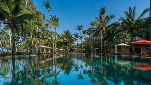 The nearby 40 m pool - free to use
