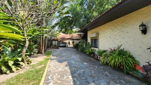 The nice driveway with natural slate stone