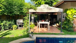 The outdoor dining-area