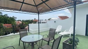 The private roof terrace