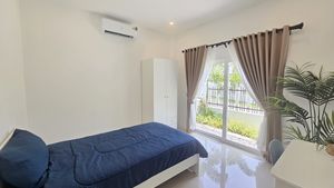 The smaller of the bedrooms