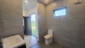 There are 3 bathrooms plus a guest-toilet